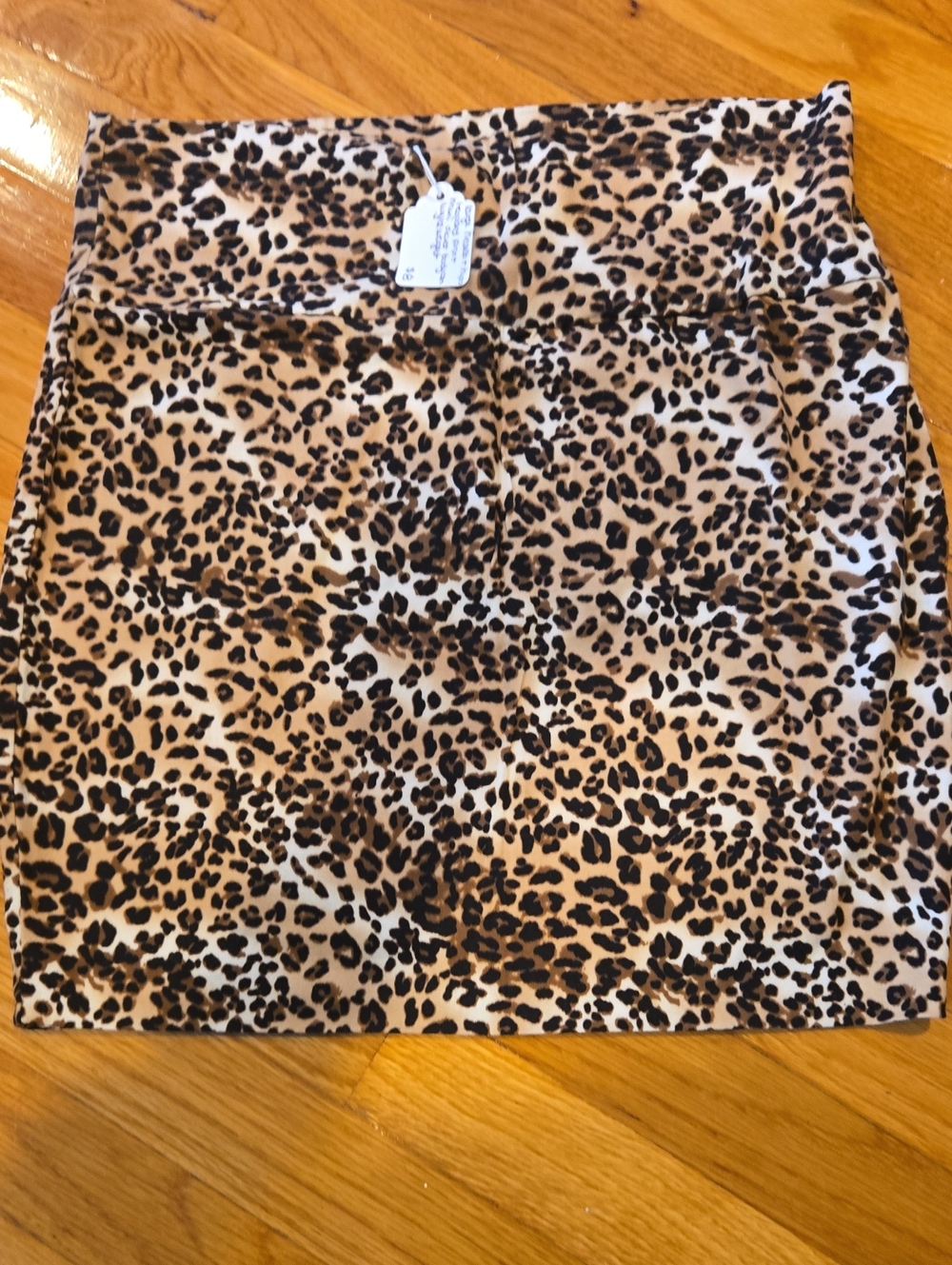 Source Unknown Leopard Print Mini Skirt - Tan & Black